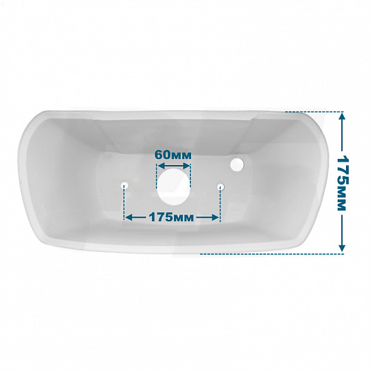 Бачок для унитаза Santek Бриз 1WH110639 м/о расстояние 17см (с крышкой)