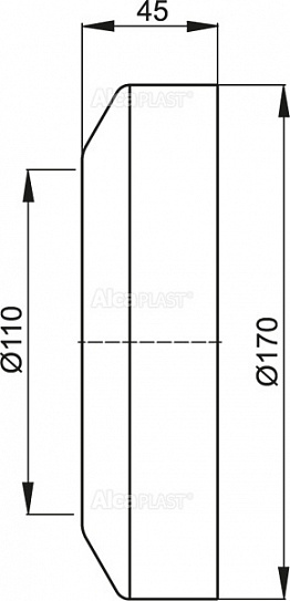 Обрамление для унитаза малое AlcaPlast A98