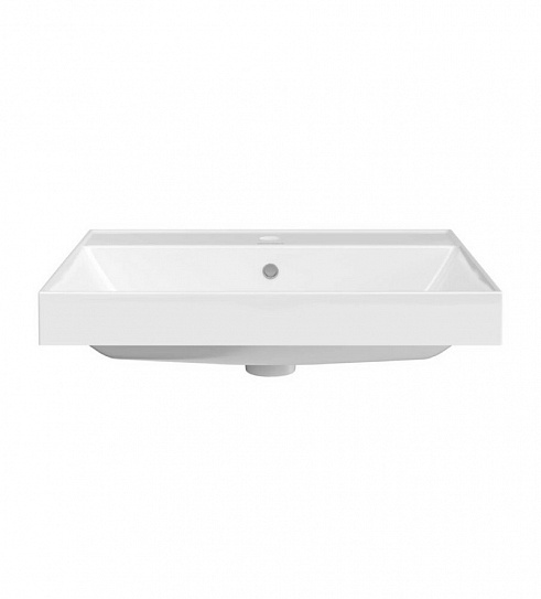Раковина Kerama Marazzi CUBO подвесная/мебельная 60 см, белая глянц. CU.wb.60
