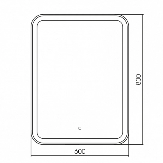 Зеркало с LED-подсветкой 60х80 Silver Mirrors Мальта - Л/Malta - Lite LED-00002663