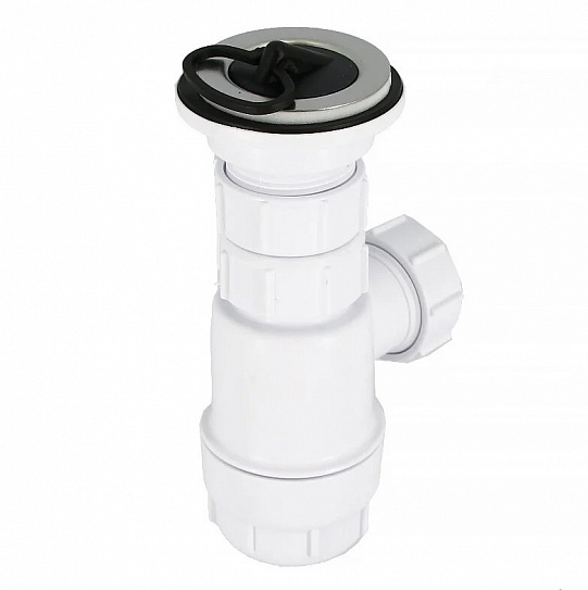 Сифон бутылочный 1 1/4 с интегрированным выпуском McALPINE MRW2 L