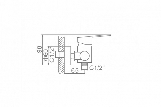 Смеситель для душа LEDEME L72003