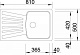 Мойка кухонная BLANCO NOVA 45 S 81 х 50 белый 510438