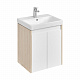 Тумба под раковину AQUATON Сканди Doors 55 белый глянец/дуб верона 1A278801SDB20