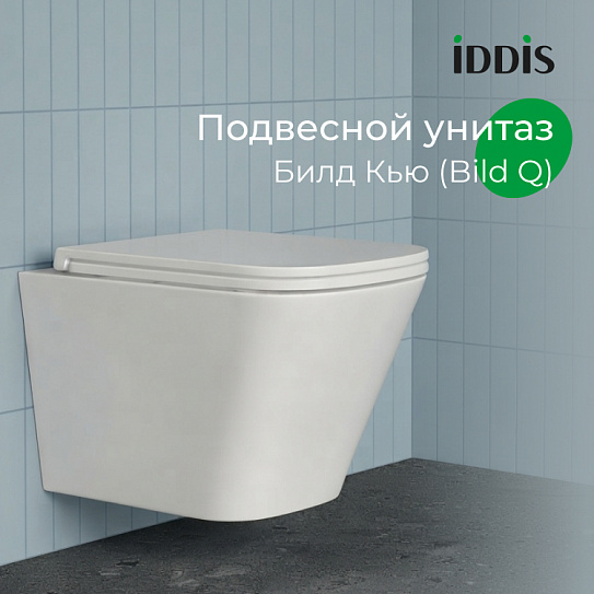 Унитаз подвесной безободковый c системой смыва Торнадо Iddis Bild Q BIQRNSEi25
