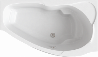 Ванна акриловая угловая BAS Мартиника правая 160х85 в сборе В 00060