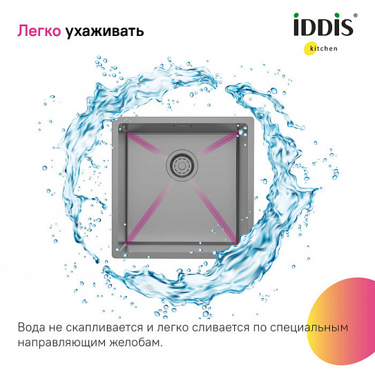Мойка Iddis Edifice EDI44G0i77