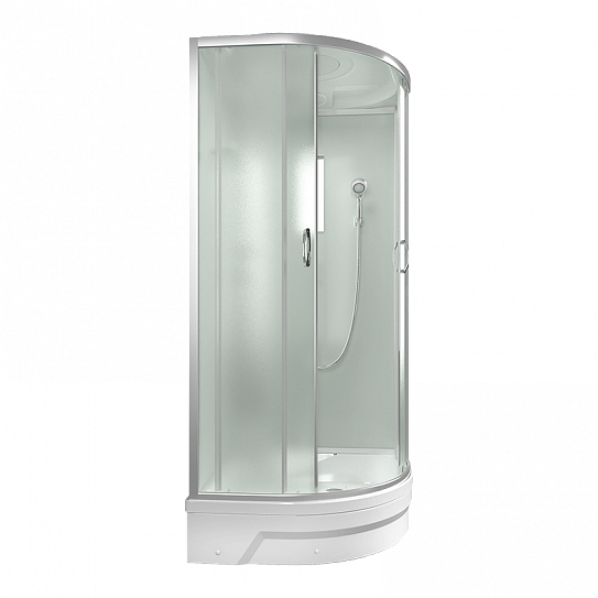 Душевая кабина 100х100 угловая средний поддон Erlit Comfort ER351026-C3-RUS четверть круга