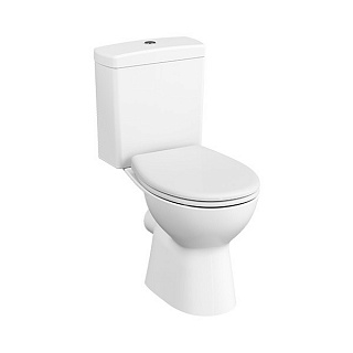 Комплект напольного безободкового унитаза Vitra S10 Open-Back, сиденье микролифт, механизм 3/6 л 9822B003-7204