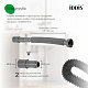 Сифон бутылочный для мойки Iddis Optima Home 3.1/2x40мм, с выпуском, гофротрубой и переливом 900CVG0P10VD