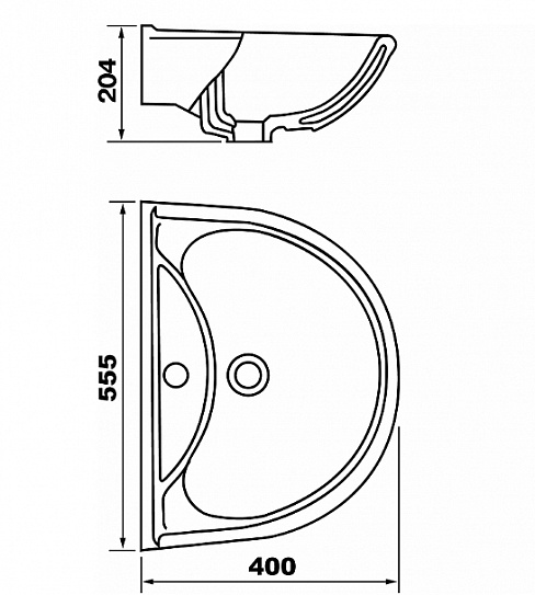 Раковина Оскольская керамика Престиж 55
