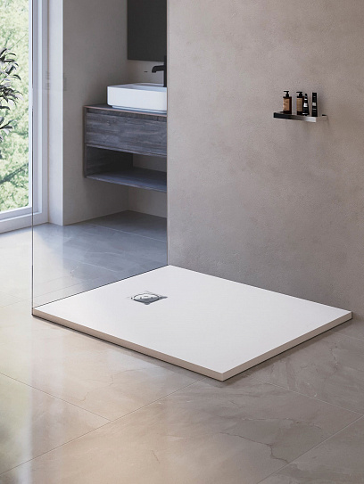 Душевой поддон прямоугольный 70х150 Ø 90 мм RGW Stone Tray ST-0157W белый