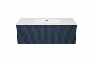 Тумба под раковину Terra Blu grigio 100 см синяя матовая La Fenice FNC-01-TER-BG-100