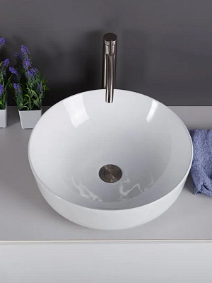 Раковина накладная круглая 42 MONTEREY ZT-2006 фарфор