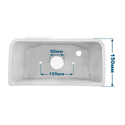 Бачок унитаза, Edifice Rimless, IDDIS, EDIR000i80 (м/о расстояние 15,5см, нижний подвод)