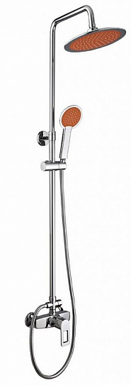 Душевая система с тропическим душем и смесителем керамические кранбуксы РМС SL80-003-3