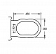 Сиденье для унитаза Cezares Royal Palace с микролифтом (петли золото) CZR-Т-012M-S-G