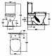 Ideal Standard Eurovit+ унитаз-компакт гор. вып.+сиденье с м/л V337101