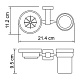 Держатель стакана и мыльницы WasserKRAFT Lippe K-6526