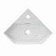 Раковина накладная угловая Sanita Luxe "Line" LIN35SLWB01