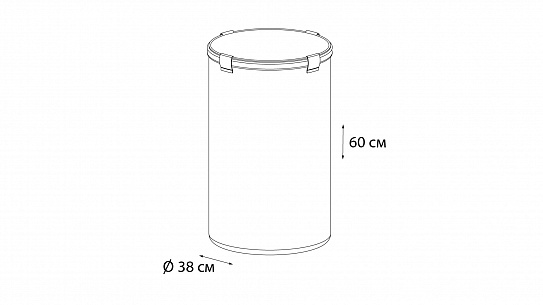 Корзина для белья бежевая Fixsen FX-1032