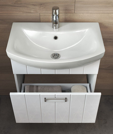 Тумба подвесная с раковиной Vigo Diana 1-600 tp.DIA.BAL.60.1Y