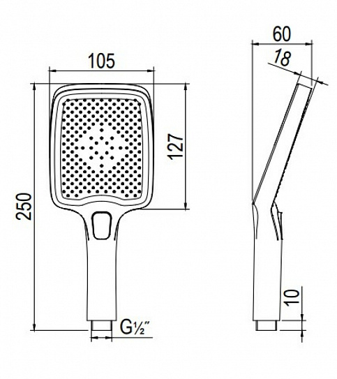 Смеситель для ванны с коротким изливом RUSH Thira (TR3635-44White)