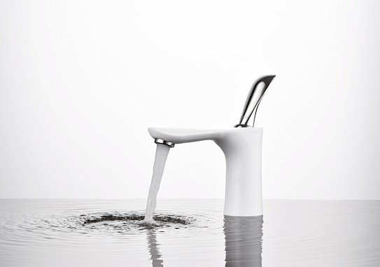 Смеситель для раковины D&K Venice.Baciano DA1032156 белый-хром