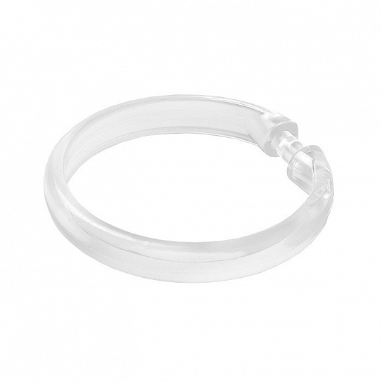 Набор колец  для шторы в ванную комнату Transparent  IDDIS RID010P