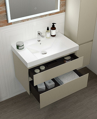 Раковина Kerama Marazzi CUBO 80, подвесная, мебельная, (CU.wb.80)