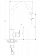 Смеситель для кухни DQ Leipzig DA1762401 высокий хром