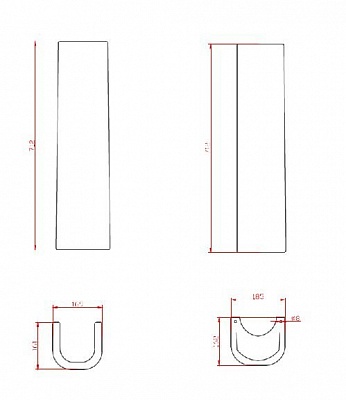 Чаша раковины Cezares LAGO  BB128L