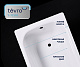 Ванна стальная TEVRO форма Тонда 2,7 мм 170х75х40 (белый лотос) + опорная подставка ОР-71200 ВИЗ