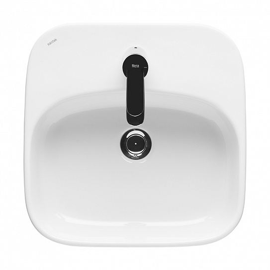 Раковина накладная 42 Одри Soft Aquaton 1WH501709 с полочкой