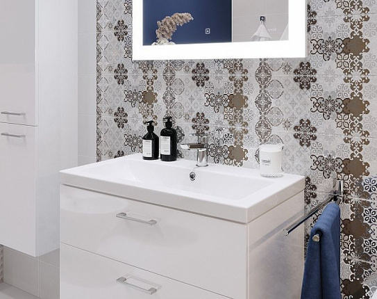 Раковина мебельная 80см белая Como 80