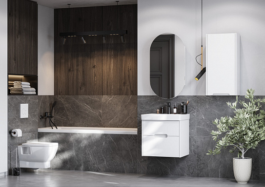 Шкаф навесной AQUATON Оливия правый 1A254703OL01R