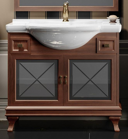 Тумба без раковины Opadiris Борджи 95, цвет свет.орех