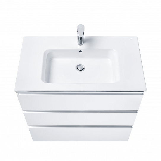 Тумба под раковину Roca The Gap 80 белый глянец 3 ящика A857406806