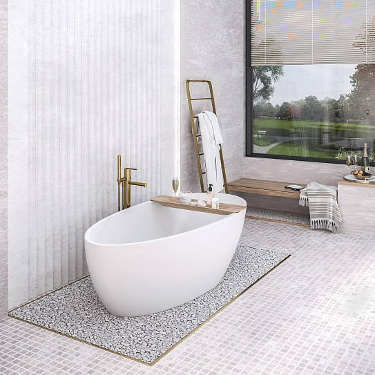 Ванна из литьевого мрамора Calipso Nova Gel 181х88см AQUA DE MARCO 1180WCAL_GEL