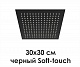 Верхняя душевая насадка WasserKraft NEW A162 черная квадрат
