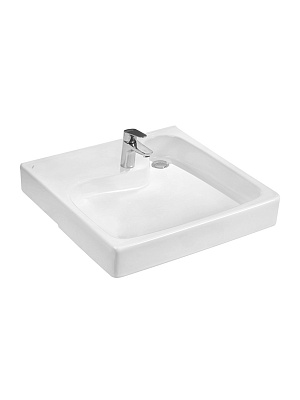 Раковина над стиральной машиной 60х61 Santek Клио 60 1WH501780 (с кронштейнами), керамика