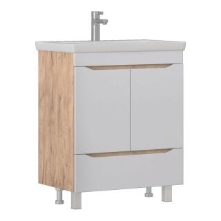 Тумба под раковину GRANI 700-2-1 дуб золотой VIGO 285 (рак.124295 в комплект не входит)