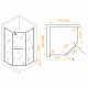 Душевой уголок RGW HO-084Gb 900x900