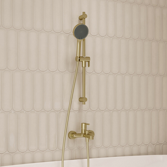 Лейка для душа, золото матовое, Iddis Aiger, AIG4FMGi18