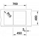 Мойка кухонная BLANCO METRA 45S 78х50 белый 513028
