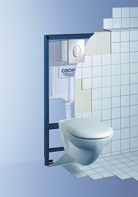Инсталляция для унитаза Grohe (Германия) Rapid SL 38721001(3в1) с панелью смыва