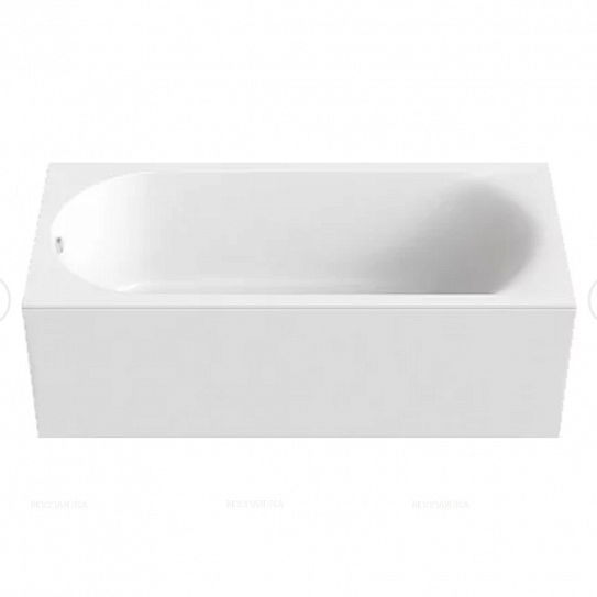 Ванна из искусственного камня BAS Афина 170х75 белый глянец, ВА00020