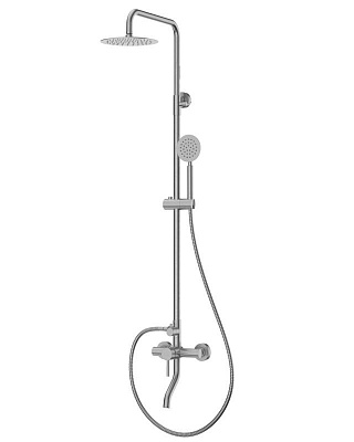 Душевая система с изливом RUSH Melos SUS1101-40 нержавеющая сталь