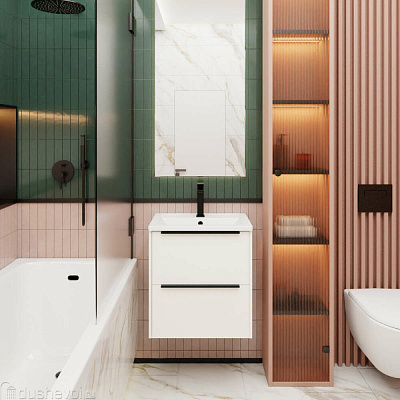 Тумба под раковину La Fenice Tesoro 60 см FNC-01-TES-PB-60-2 подвесная