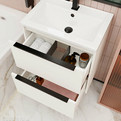 Тумба под раковину La Fenice Tesoro 60 см FNC-01-TES-PB-60-2 подвесная